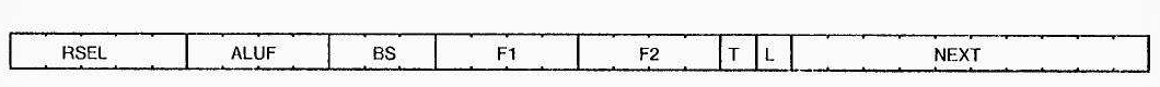 Alto 32bit microcode instruction word. The memories for these are marked "PROM" and "RAM" at the top of the diagram below. The first Altos had 512 32 bit ROM and a 1024 32 bit dynamically reloadable RAM.